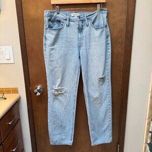 Madewell Relaxed Fit Distressed Jeans